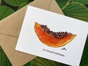 CARTE POSTALE TRANCHE PAPAYE
