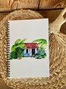 ok decor CARNET CASE TOIT ROUGE