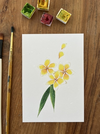 [3534] CARTE POSTALE RÉUNION - LES FLEURS DE FRANGIPANIER