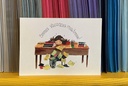 CARTE POSTALE - MERCI MAITRESSE À SON BUREAU