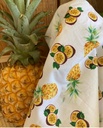 TISSU COTON OEKO TEX - L' ANANAS ET LE FRUIT DE LA PASSION