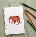 CARNET DE NOTES LE DINO ORANGE