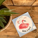 STICKER BEBE A BORD - FLAMANT ROSE FRANCAIS