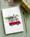 CARNET DE NOTES LE VAN ROUGE DE NOËL