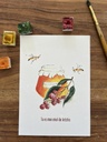 CARTE POSTALE TOI MON AMOUR - MON MIEL DE LETCHIS
