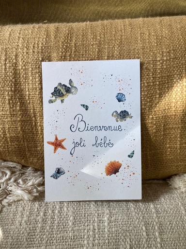 [4203] CARTE POSTALE BEBE - LES TORTUES ET LES COQUILLAGES