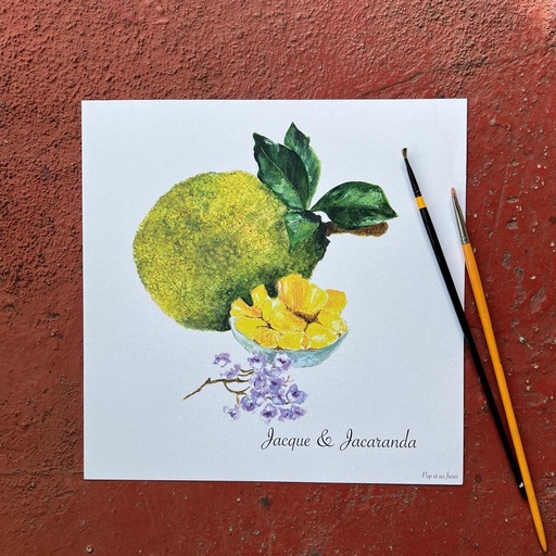 [5859] AFFICHE JACQUE ET JACARANDA