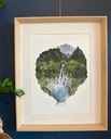 AFFICHE CASCADE GRAND GALET APRES UN CYCLONE