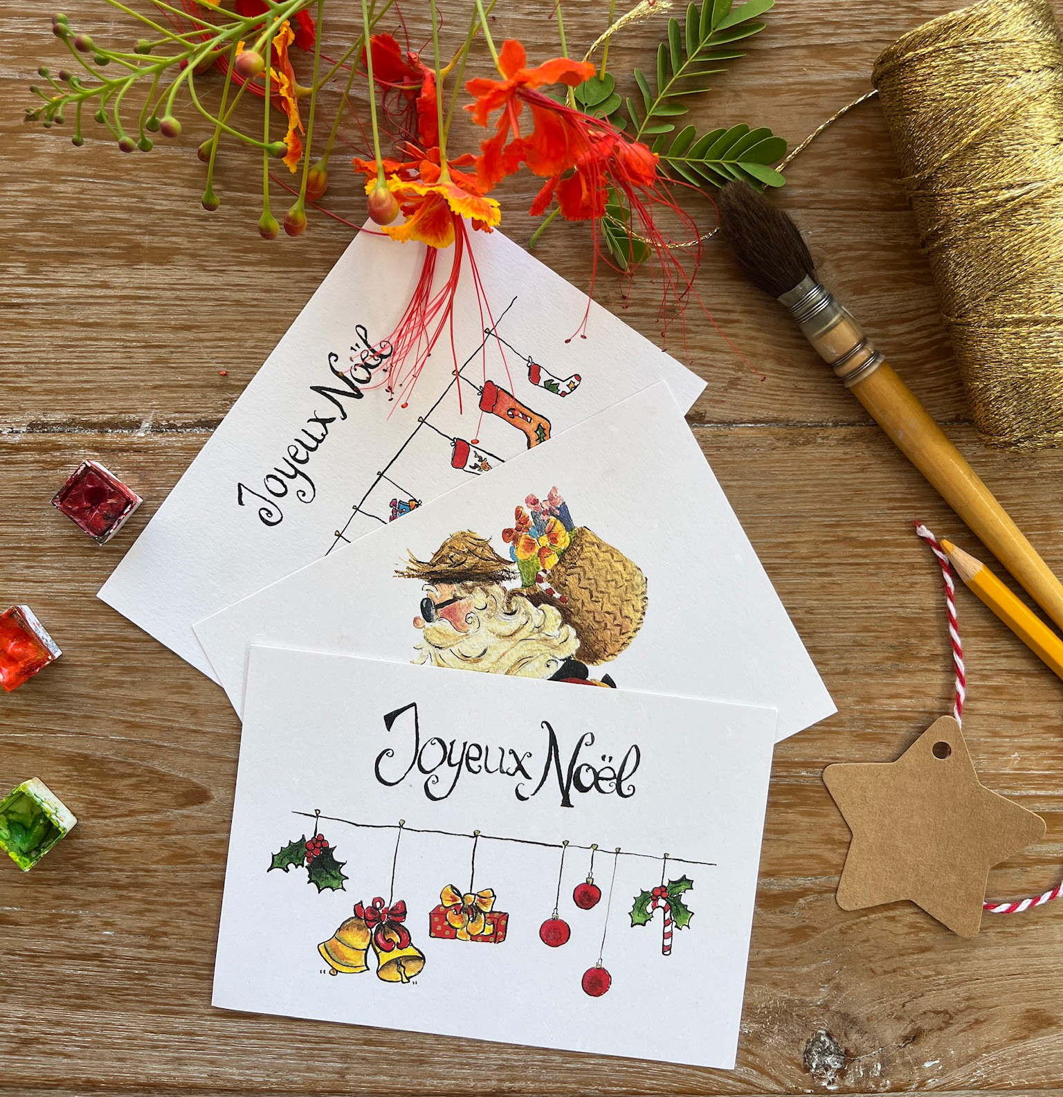 Papeterie / Cartes postales / Les cartes de fin d'année