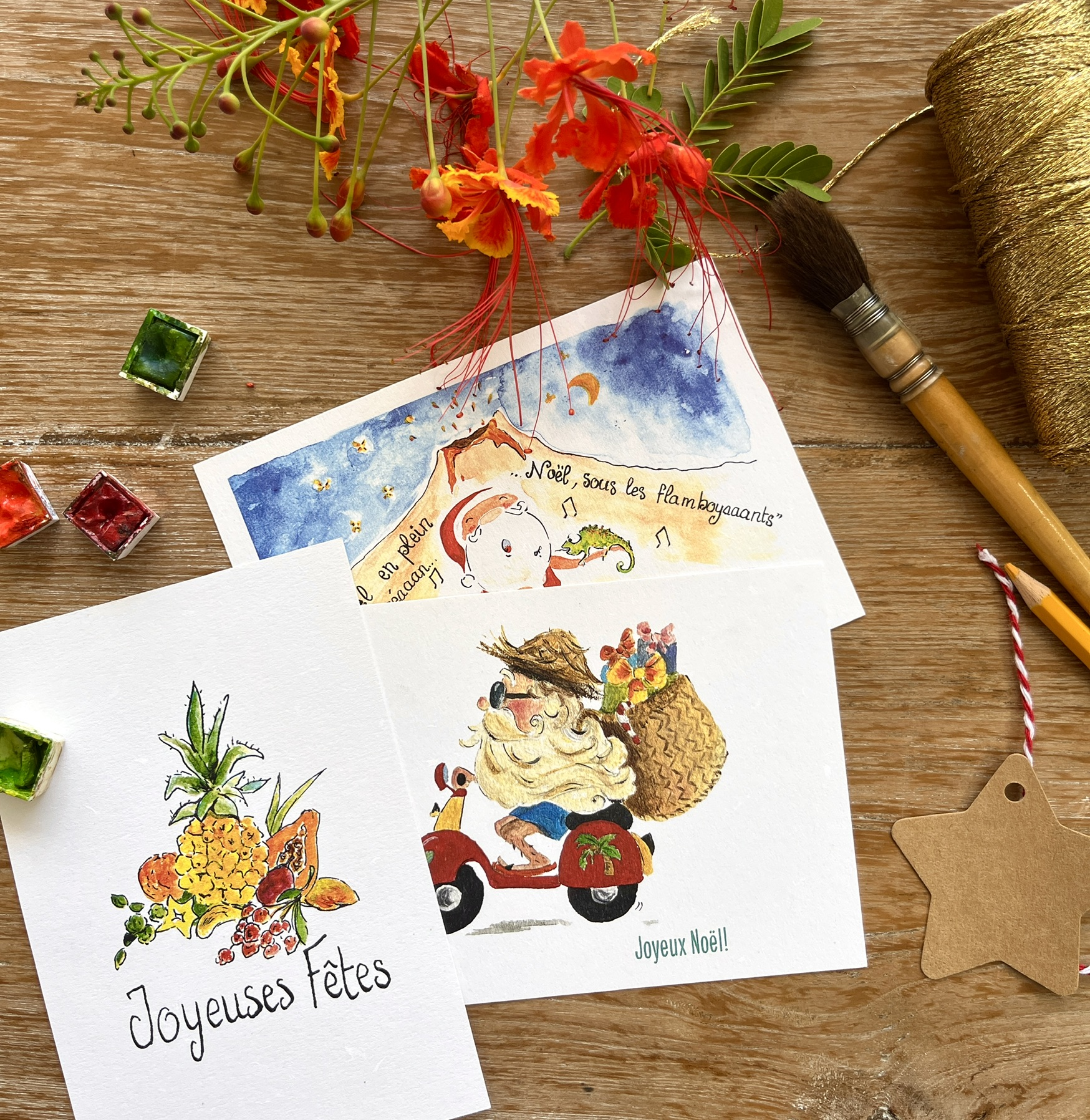 La Réunion by Pop et ses frères / Cartes postales / Les cartes de fin d'année