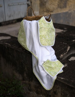 SORTIE DE BAIN - LES FEUILLES VERTES