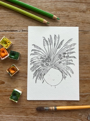 CARTE POSTALE RÉUNION - CHEVELURE DE L'ARBRE DU VOYAGEUR