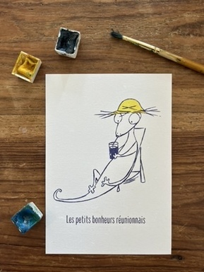 CARTE POSTALE RÉUNION - MARGOUILLAT DANS SON TRANSAT