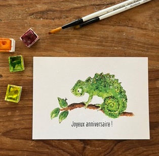CARTE POSTALE ANNIVERSAIRE - ENDORMI