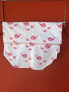 DRAP ÉCOLE MATERNELLE - LES BALEINES ROSES