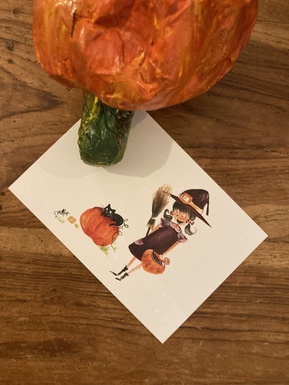 CARTE POSTALE HALLOWEEN - SORCIERE