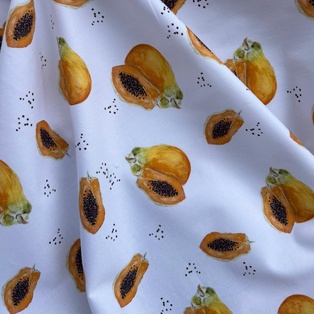 TISSU COTON OEKO TEX - LES PETITES PAPAYES