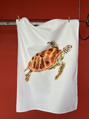TORCHON LA TORTUE VERTE