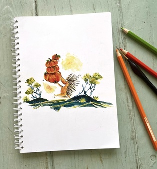 CARNET DE NOTES LE TANGUE ET LES CITROUILLES