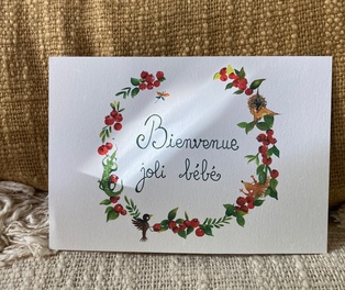 CARTE POSTALE BEBE - COURONNE DE GOYAVIERS