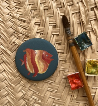 MAGNET LE POISSON ORANGE