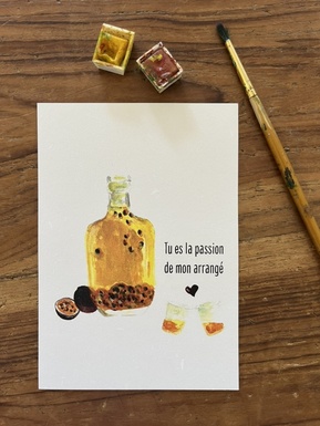 CARTE POSTALE TOI MON AMOUR - LA PASSION DE MON ARRANGE