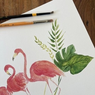 AFFICHE LES FLAMANTS ROSES