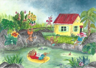 AFFICHE LA BAIGNADE DES TANGUES