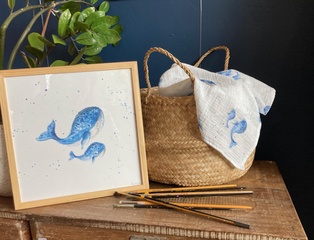 AFFICHE - LES BALEINES BLEUES