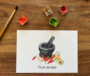 CARTE POSTALE TOI MON AMOUR - PILI PILI MON AMOUR