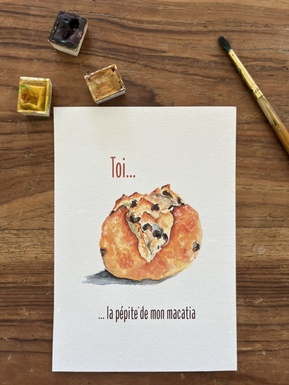 CARTE POSTALE TOI MON AMOUR MACATIA
