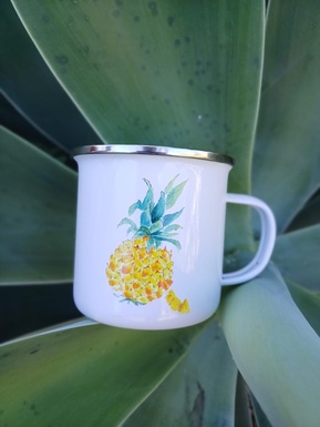 TASSE ÉMAIL L' ANANAS VICTORIA