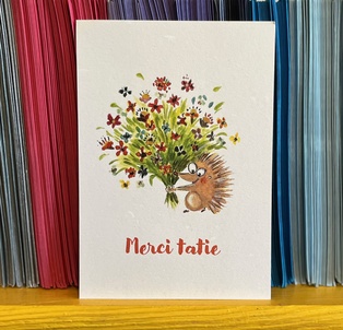 CARTE POSTALE - MERCI TATIE BOUQUET