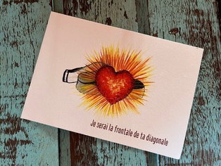CARTE POSTALE GRAND RAID - LE COEUR DE TA DIAGONALE