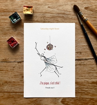 CARTE POSTALE - J'TE PIQUE C'EST CHICK !