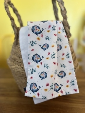 BAVOIR ÉCOLE MATERNELLE - LA BALEINE ET LES FLEURS